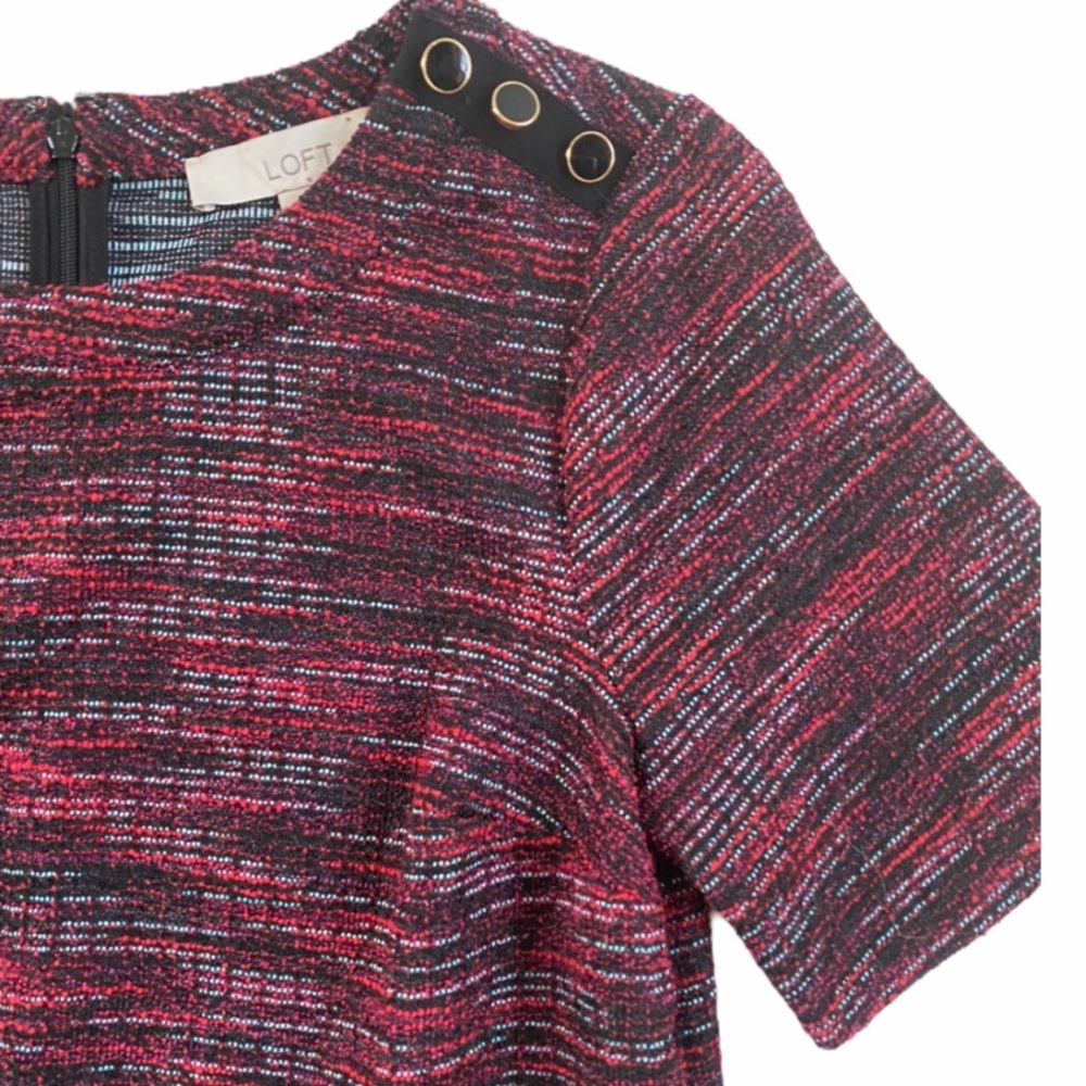 LOFT • Textured Shift Dress • Sz SP